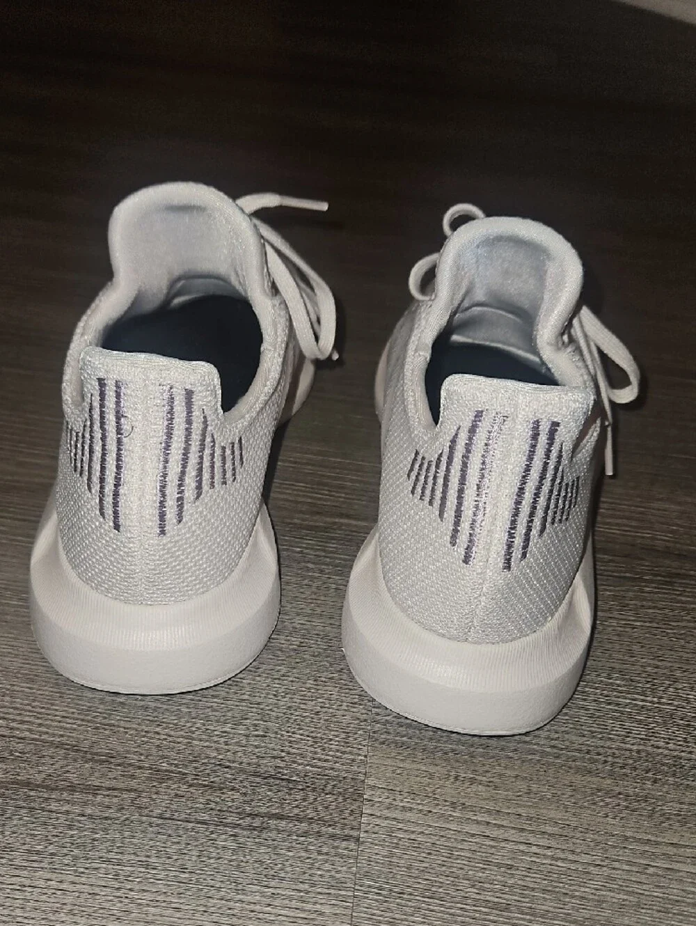 adidas Pale Pink Knit Lace-Up Sneakers